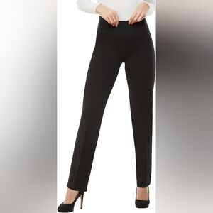 Nygard Slims Ponte Knit Straight Leg Pants Sleek, Sculpting Comfort -Size Med